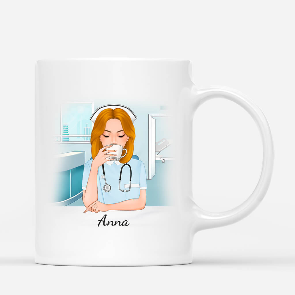 1148MUS2 Personalized Mugs Gifts Heroes Nurse