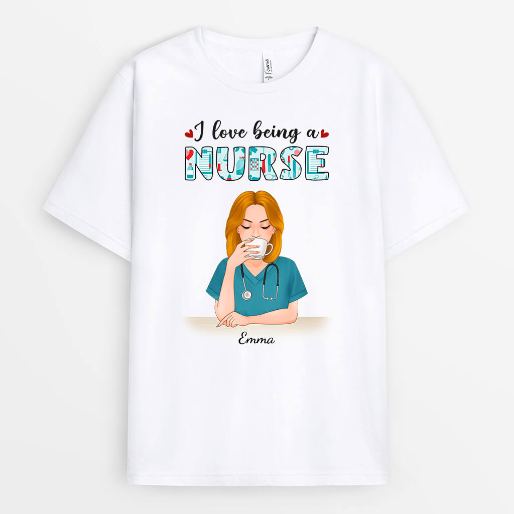 1149AUS2 Personalized T Shirts Gifts Nurse