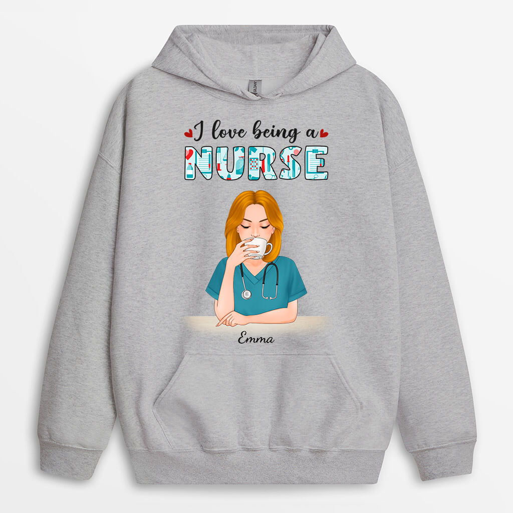 1149HUS1 Personalized Hoodie Gifts Nurse