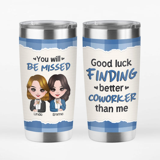 1153TUS1 Personalized Tumblers Gifts Luck Better Coworkers Colleagues