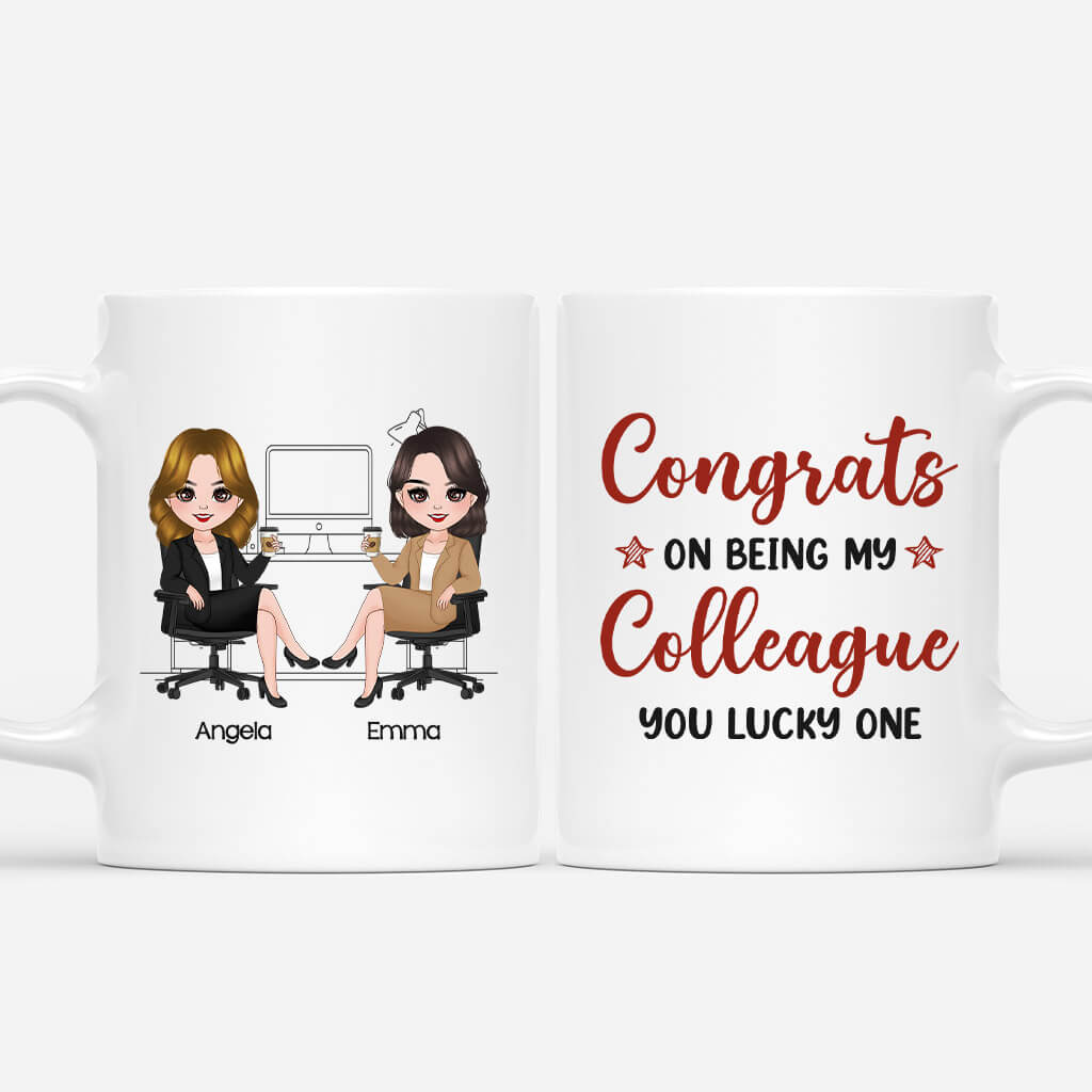 1156MUS1 Personalized Mugs Gifts Congrats Colleagues Coworkers