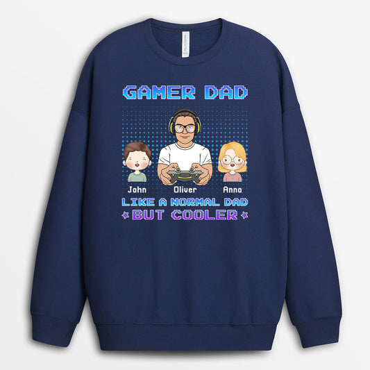 1160WUS1 Personalized Sweatshirt Gifts Gaming Dad