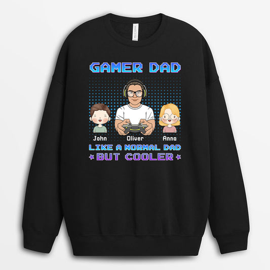1160WUS2 Personalized Sweatshirt Gifts Gaming Dad