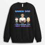 1160WUS2 Personalized Sweatshirt Gifts Gaming Dad