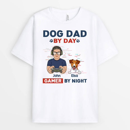 1161AUS1 Personalized T Shirt Gifts Game Dad DogLover