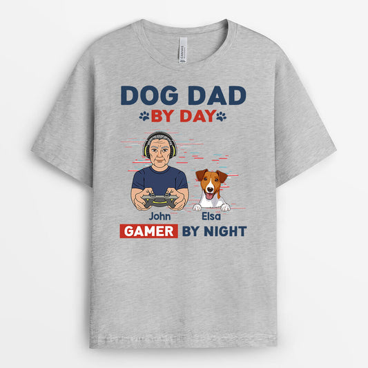 1161AUS2 Personalized T Shirt Gifts Game Dad DogLover