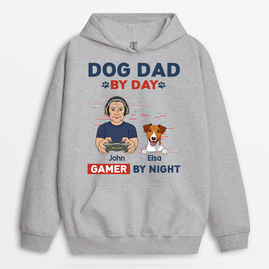 1161HUS2 Personalized Hoodies Gifts Game Dad DogLover