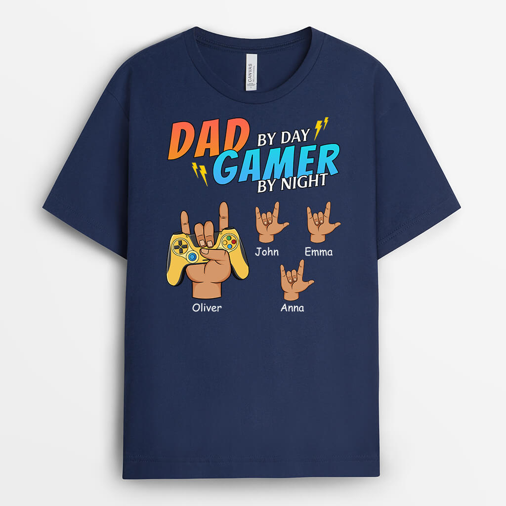 1163AUS1 Personalized T Shirt Gifts Game Dad