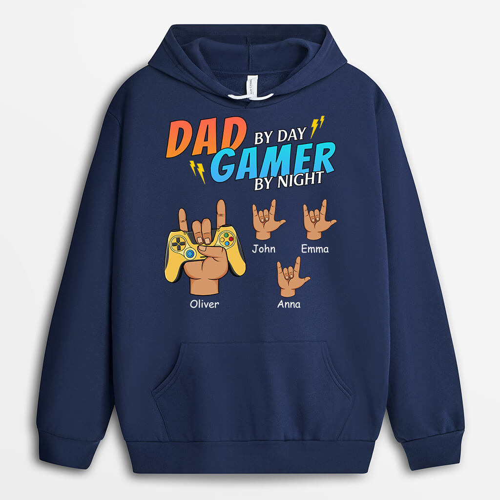 1163HUS1 Personalized Hoodies Gifts Game Dad