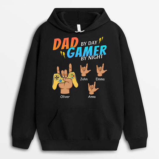 1163HUS2 Personalized Hoodies Gifts Game Dad