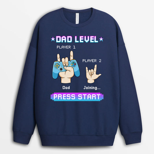 1166WUS1 Personalized Sweatshirt Gifts Start Dad