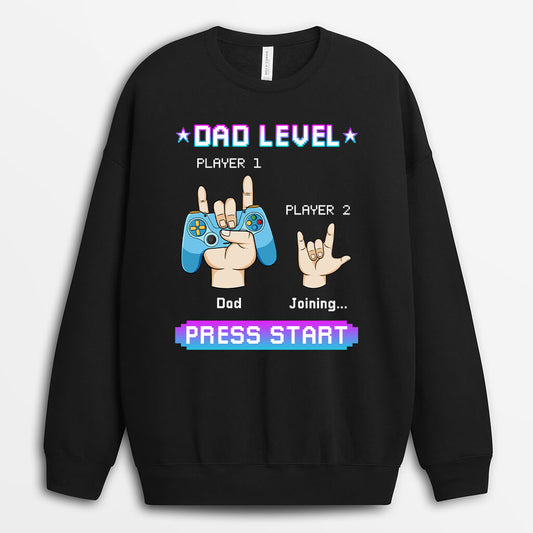 1166WUS2 Personalized Sweatshirt Gifts Start Dad