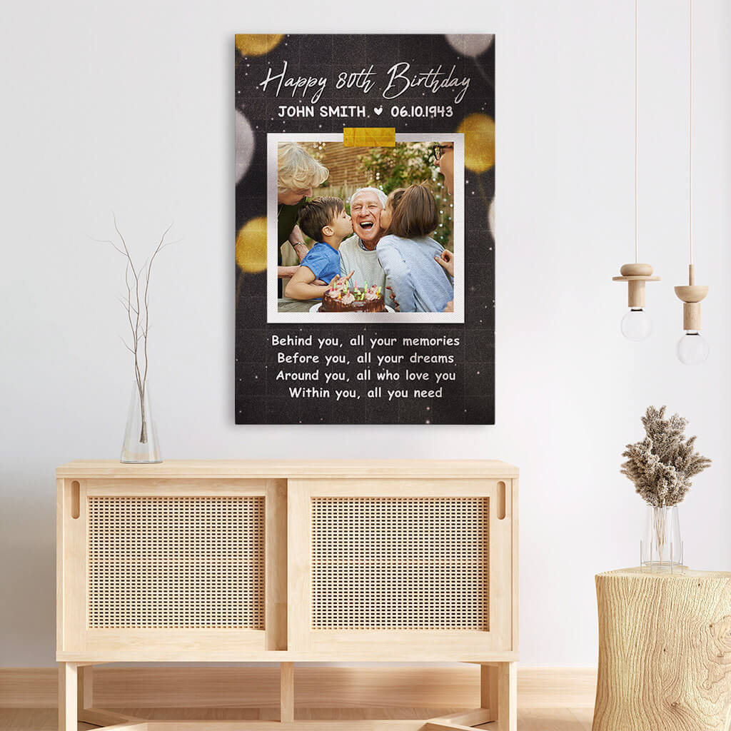1167CUS3 Personalized Canvas Gifts Birthday Gifts Grandparents