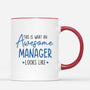 1171MUS3 Personalized Mugs Gifts Awesome Manager