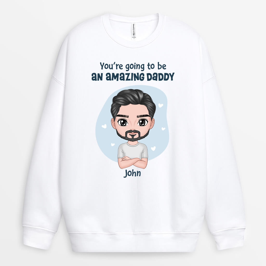 1172WUS1 Personalized Sweatshirt Gifts Amazing Dad