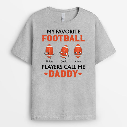 1181AUS1 Personalized T Shirt Gifts Football Dad