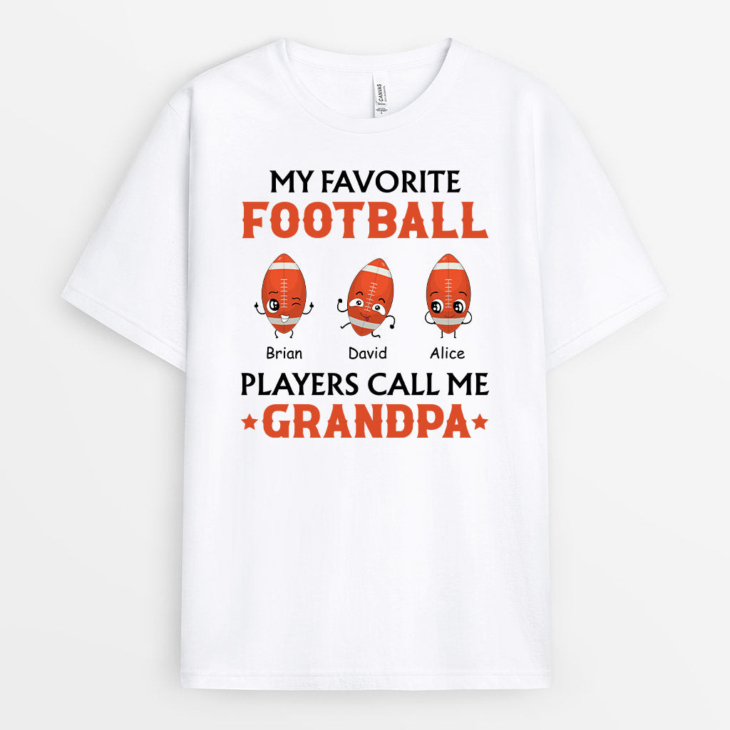 Personalized My Favorite Football Players Call Me Dad T-Shirt - Personal  House