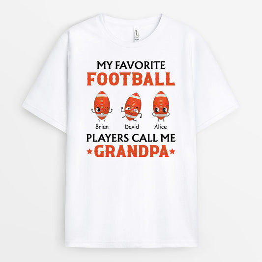 1181AUS2 Personalized T Shirt Gifts Football Dad
