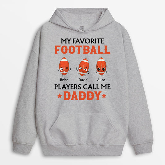1181HUS1 Personalized Hoodies Gifts Football Dad
