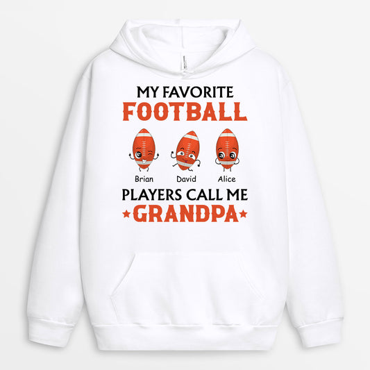 1181HUS2 Personalized Hoodies Gifts Football Dad