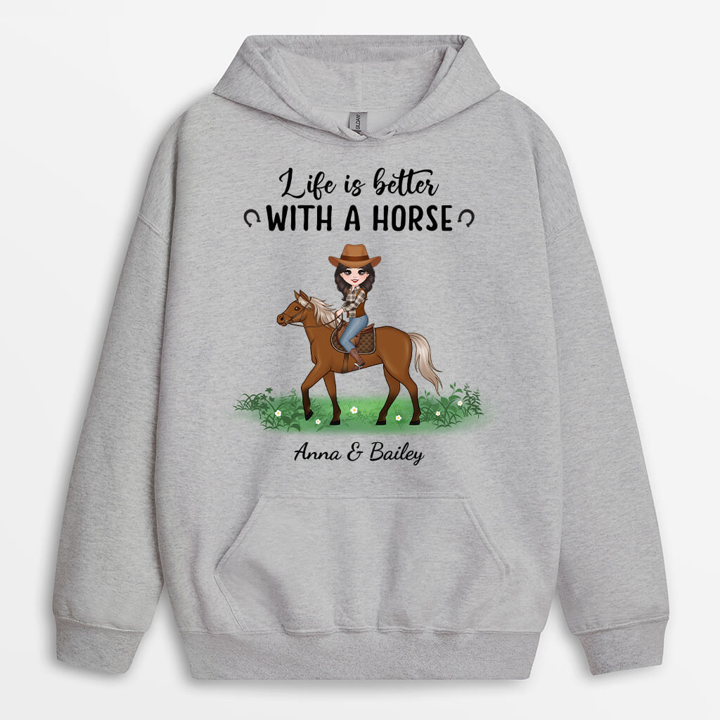 1184HUS1 Personalized Hoodies Gifts Life Better PetLovers