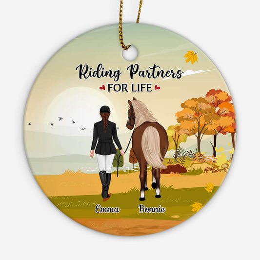 1188OUS1 Personalized Ornaments Gifts Riding Horse Lovers