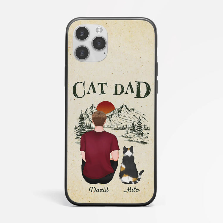 Personalized Cat Dad/Mom Iphone 14 Phone Case