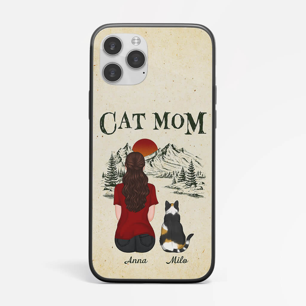 1196FUS2 Personalized Phone Cases Gifts Cat Lovers