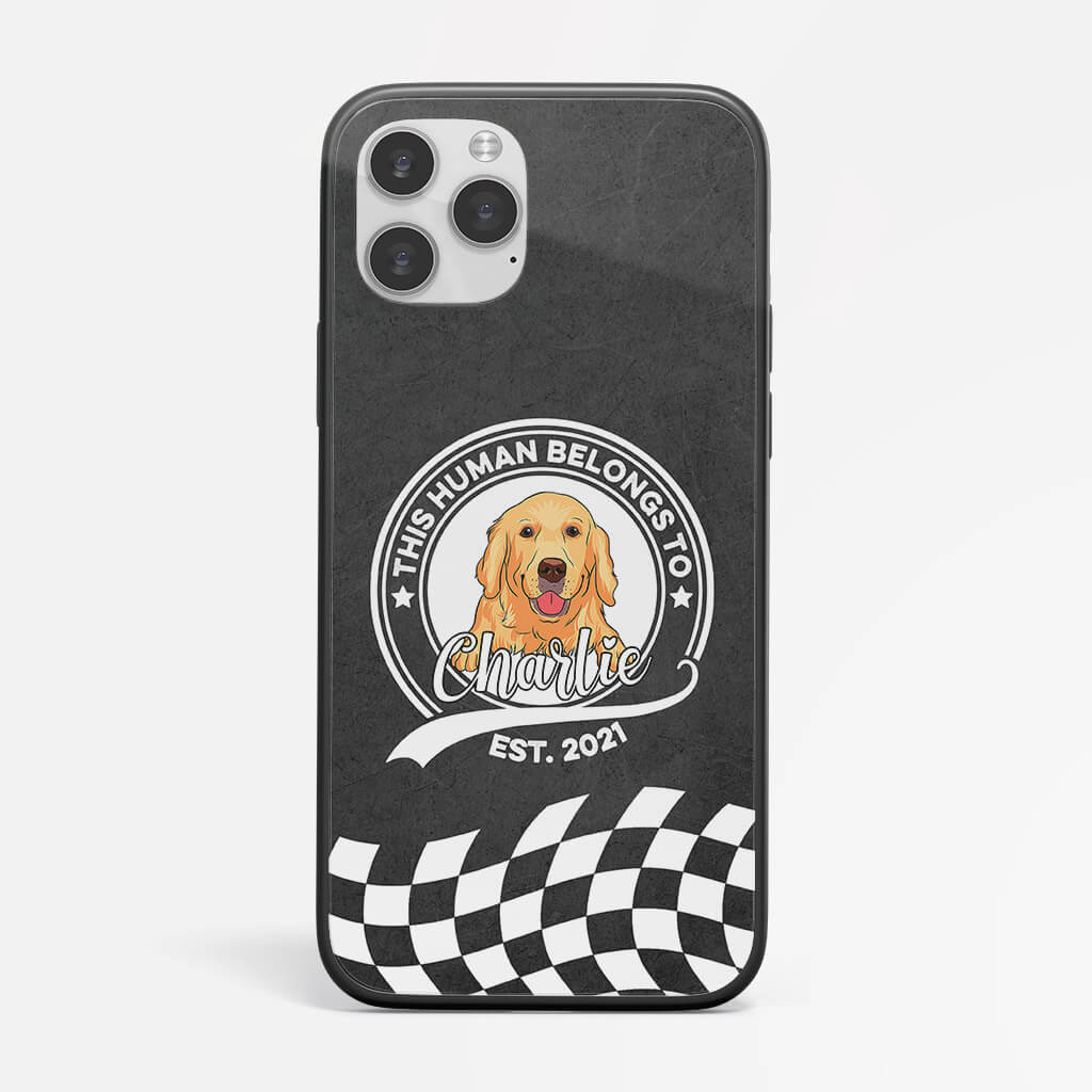 Personalized This Human Belongs To Lovely Dog iPhone 14 Phone Case