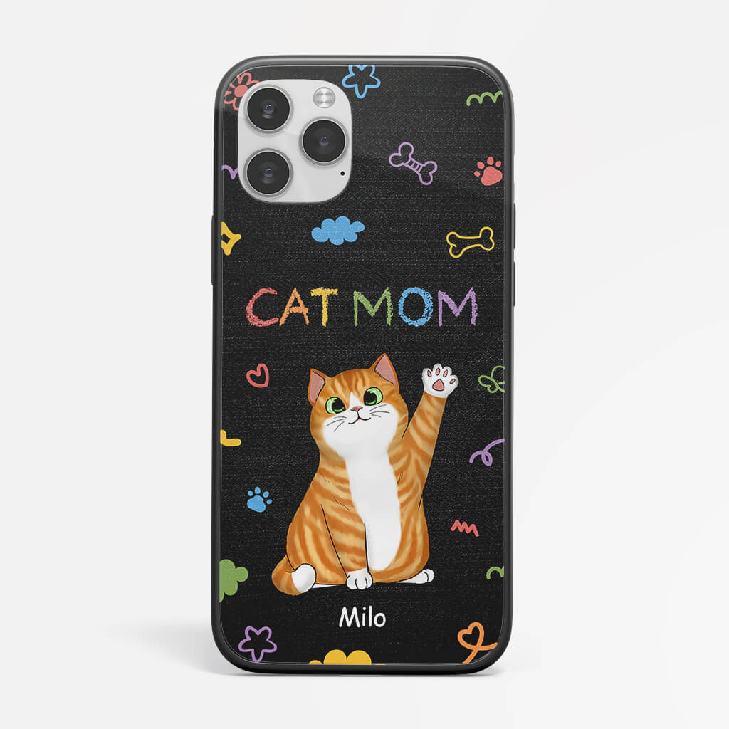 1201FUS1 Personalized Phone Case Gifts Hi Cat Lovers