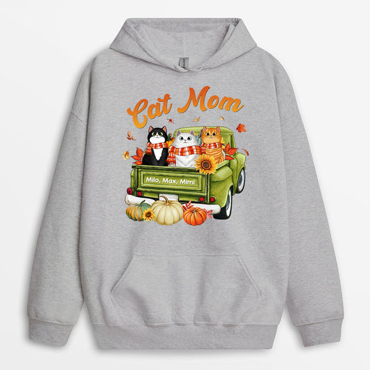 1207HUS1 Personalized Hoodies Gifts Fall Season Cat Lovers