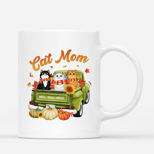 1207MUS1 Personalized Mugs Gifts Fall Season Cat Lovers