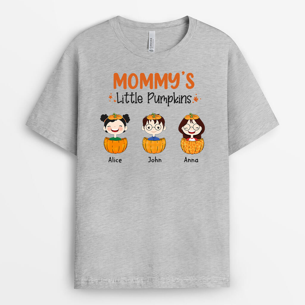 1213AUS2 Personalized T Shirt Gifts Pumpkin Grandma