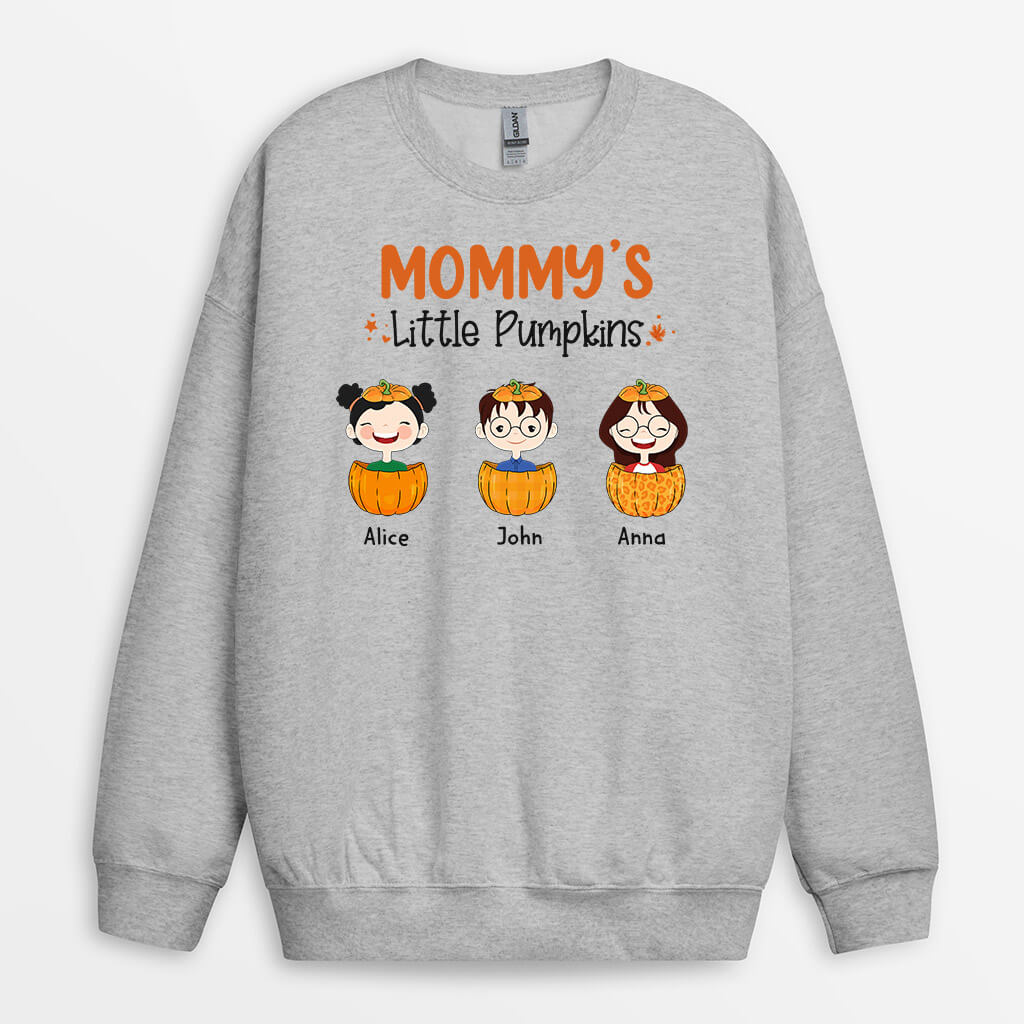 1213WUS2 Personalized Sweatshirt Gifts Pumpkin Grandma