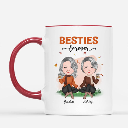 1214MUS2 Personalized Mugs Gifts Besties Fall Friends