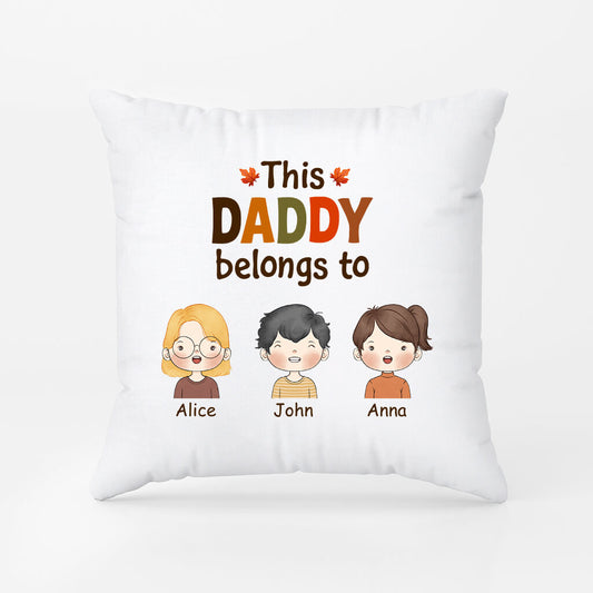 1215PUS1 Personalized Pillows Gifts Fall Belongs Grandpa Dad