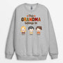 1215WUS2 Personalized Sweatshirt Gifts Fall Belongs Grandma Mom