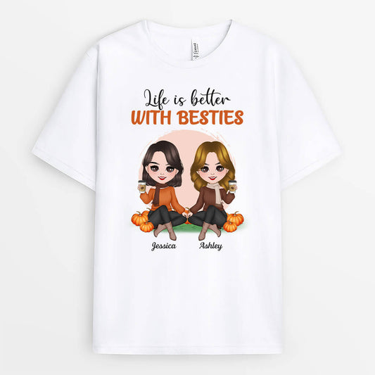 1218AUS1 Personalized T Shirts Gifts Life Better Friend