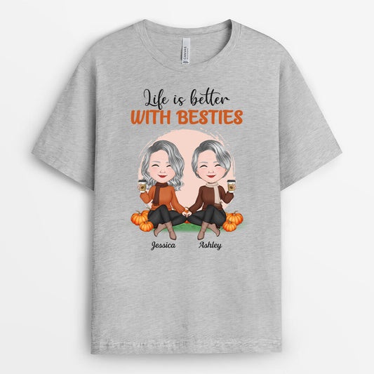 1218AUS2 Personalized T Shirts Gifts Life Better Friend