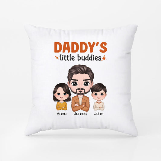 1219PUS1 Personalized Pillows Gifts Little Buddies Dad
