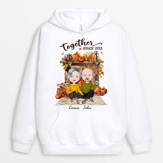 1220HUS2 Personalized Hoodies Gifts Fall Season Couples