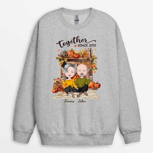 1220WUS2 Personalized Sweatshirts Gifts Fall Season Couples