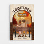 1221CUS1 Personalized Canvas Gifts Fall Together Couples