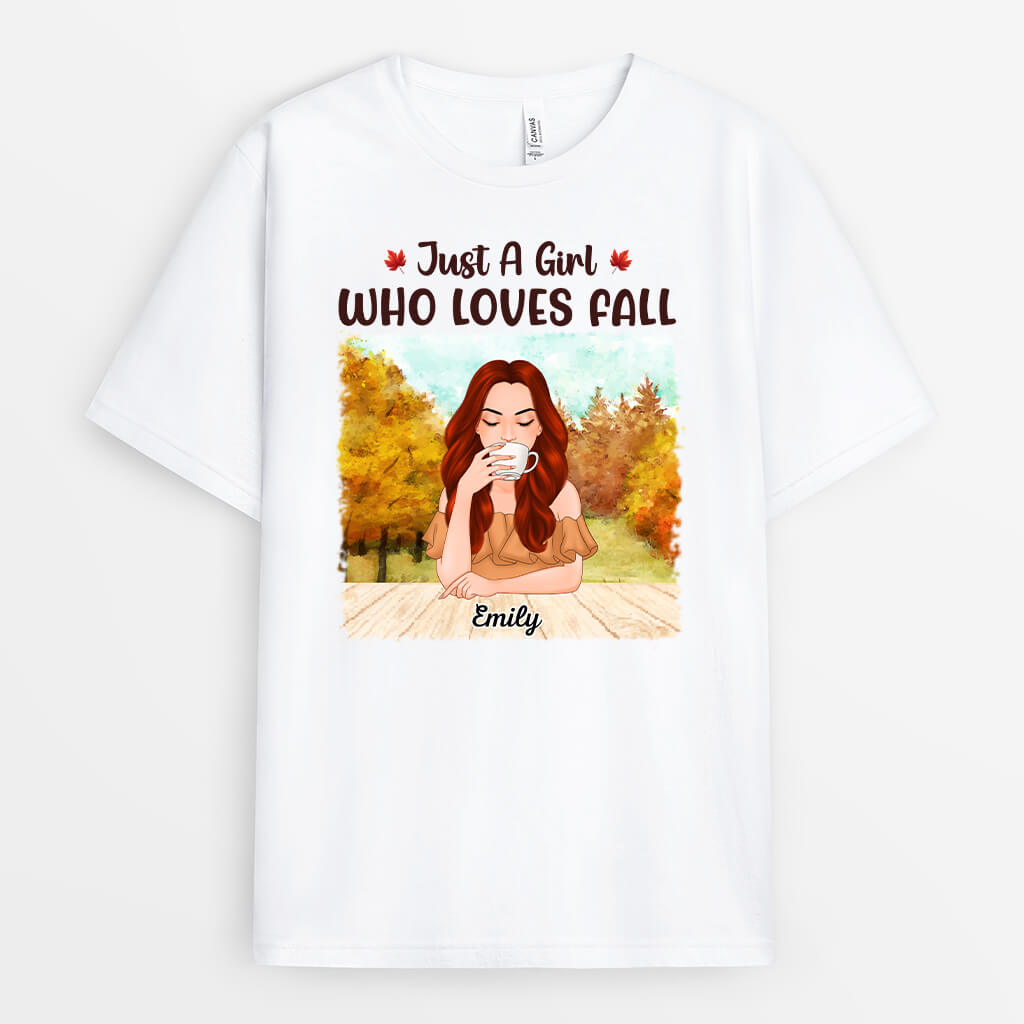 1225AUS1 Personalized T Shirts Gifts Fall Her
