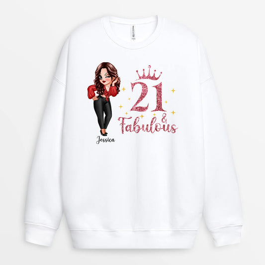1231WUS1 Personalized Sweatshirts Gifts 21th Birthday Her