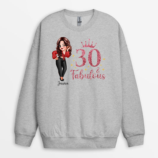 1231WUS1 Personalized Sweatshirts Gifts 30th Birthday Her