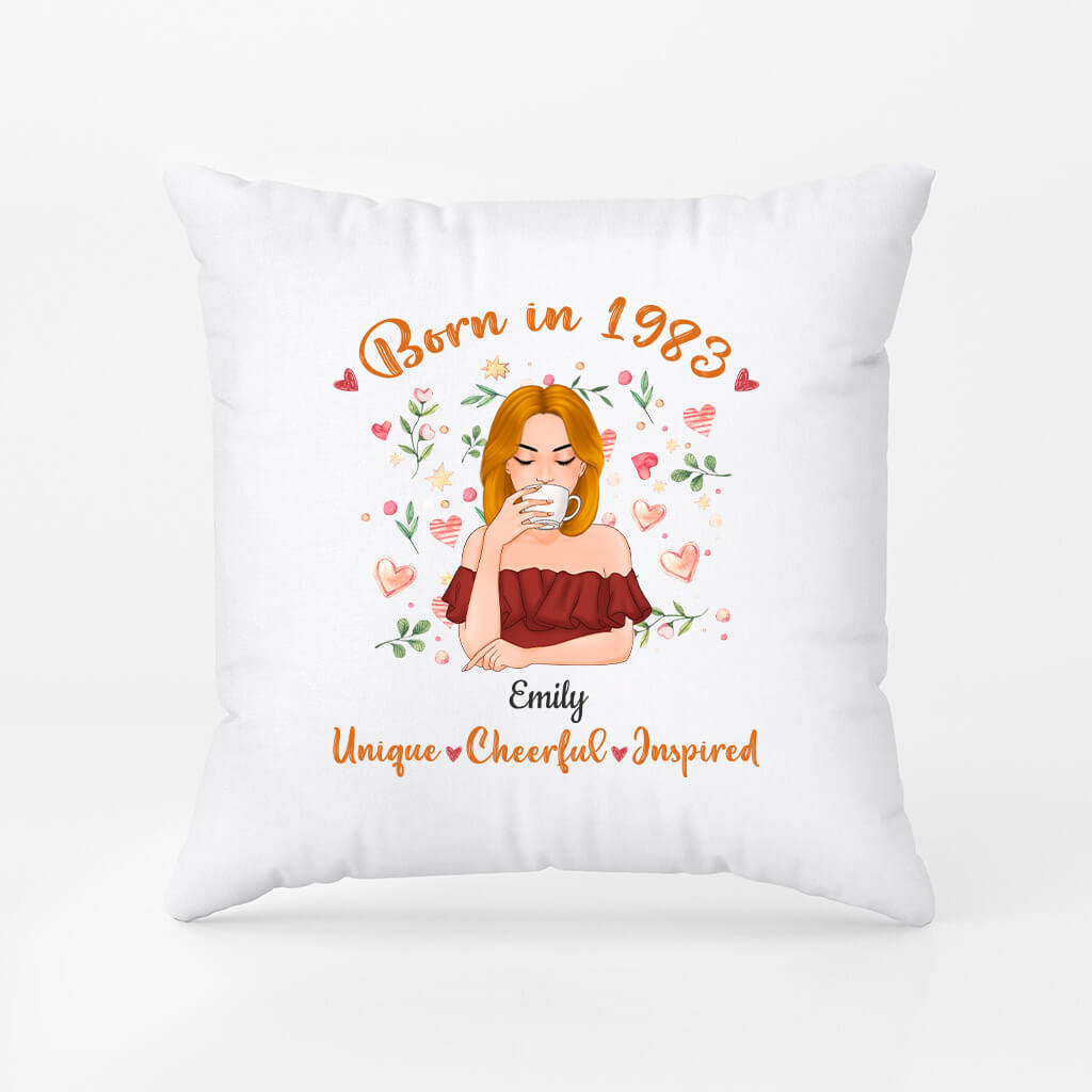 1232PUS1 personalized born in 1983 pillow