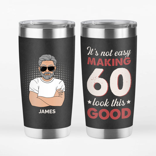 1233TUS1 Personalized Tumblers Gifts 60th Birthday Him Her
