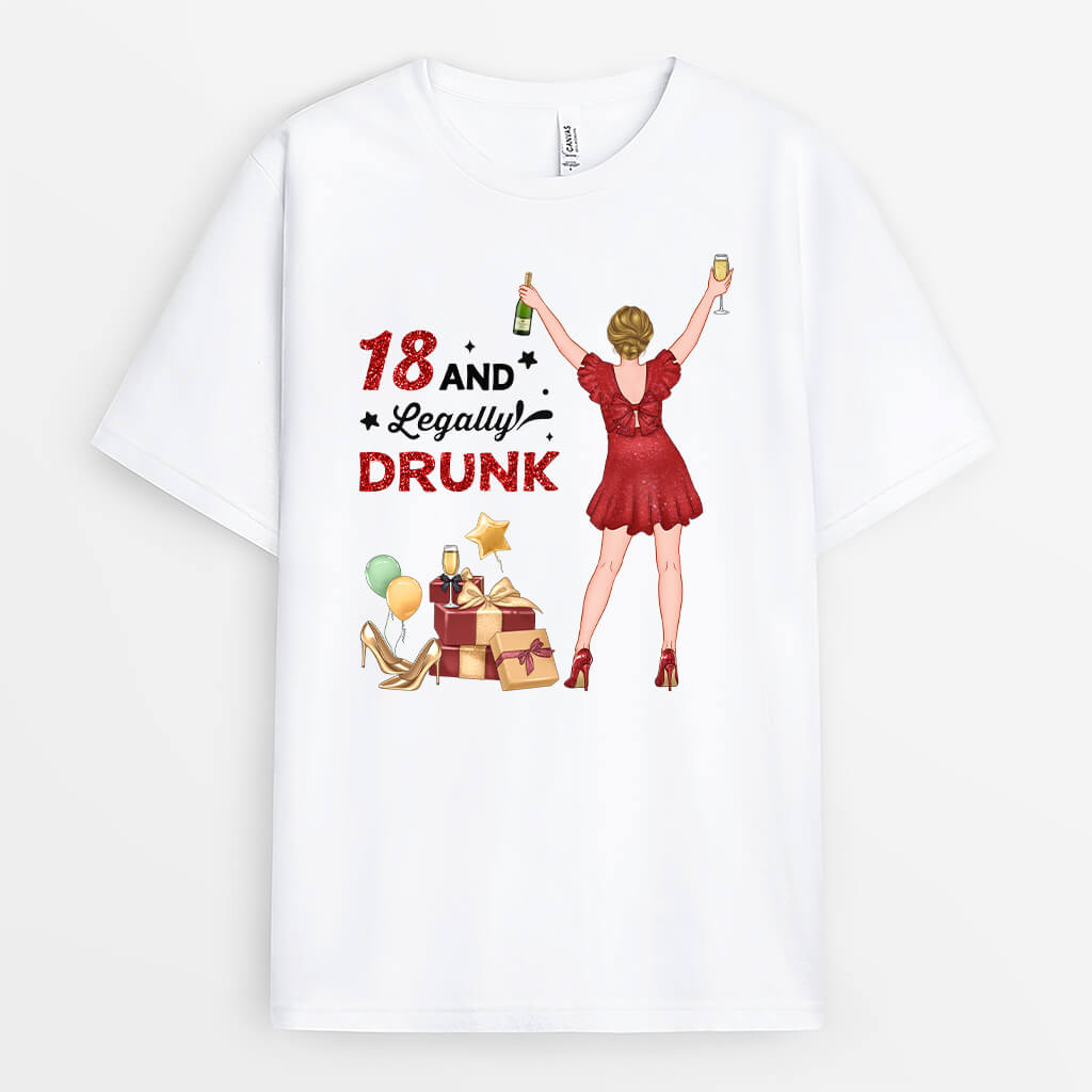 1234AUS Personalized T Shirts Gifts 18th Birthday Her