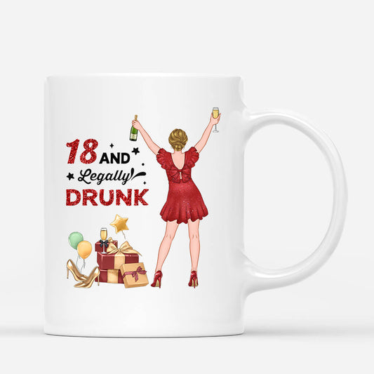 1234MUS1 Personalized Mugs Gifts 18th Birthday Her